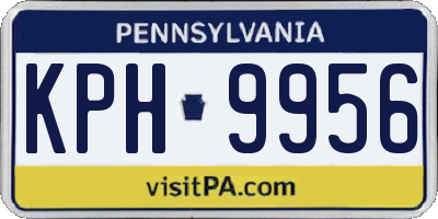 PA license plate KPH9956
