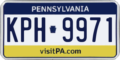 PA license plate KPH9971