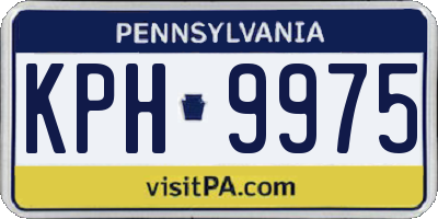 PA license plate KPH9975