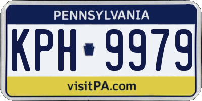 PA license plate KPH9979