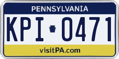 PA license plate KPI0471
