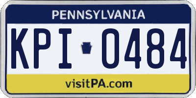 PA license plate KPI0484