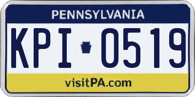 PA license plate KPI0519