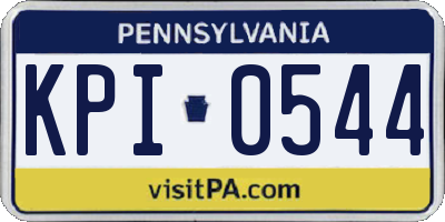 PA license plate KPI0544