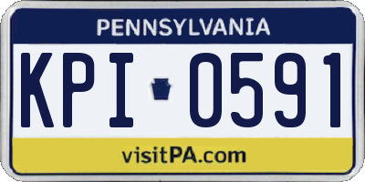 PA license plate KPI0591