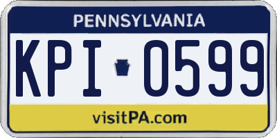 PA license plate KPI0599