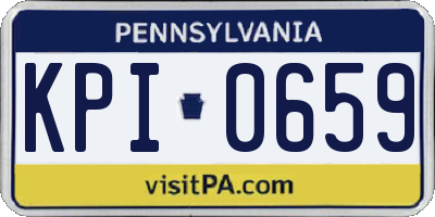 PA license plate KPI0659