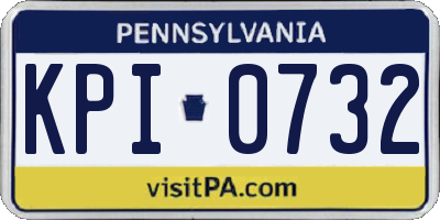 PA license plate KPI0732