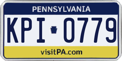 PA license plate KPI0779