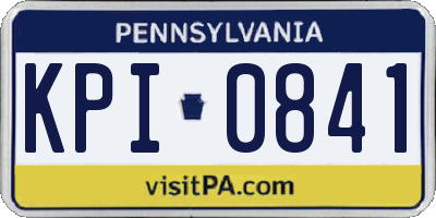 PA license plate KPI0841