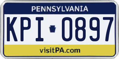 PA license plate KPI0897