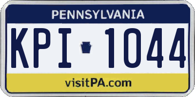 PA license plate KPI1044