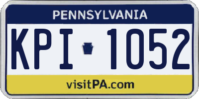 PA license plate KPI1052