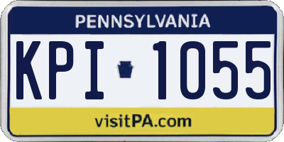 PA license plate KPI1055