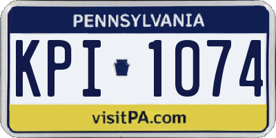 PA license plate KPI1074
