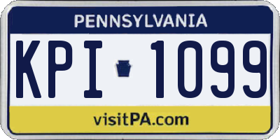 PA license plate KPI1099