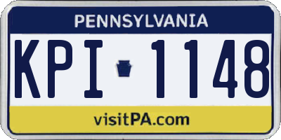 PA license plate KPI1148