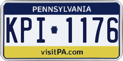 PA license plate KPI1176