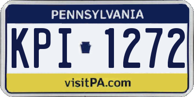 PA license plate KPI1272