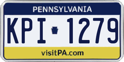 PA license plate KPI1279