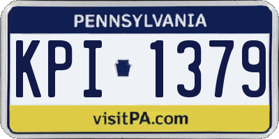 PA license plate KPI1379