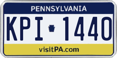 PA license plate KPI1440