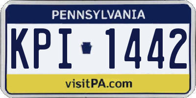 PA license plate KPI1442