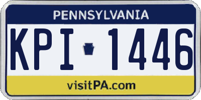 PA license plate KPI1446