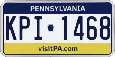 PA license plate KPI1468