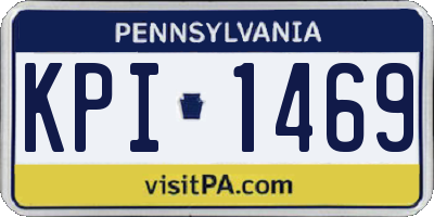 PA license plate KPI1469