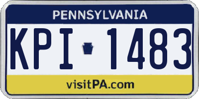 PA license plate KPI1483