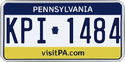 PA license plate KPI1484