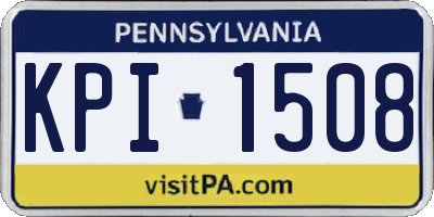 PA license plate KPI1508