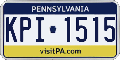 PA license plate KPI1515