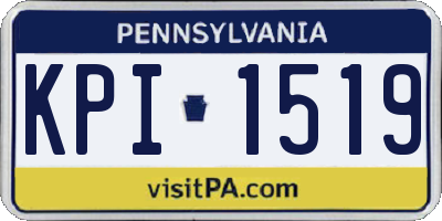 PA license plate KPI1519
