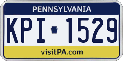 PA license plate KPI1529