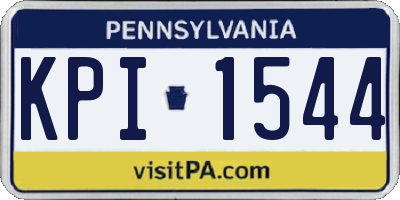 PA license plate KPI1544