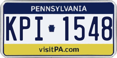 PA license plate KPI1548