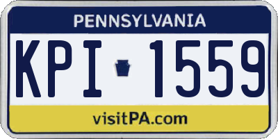 PA license plate KPI1559