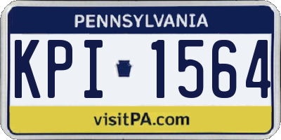 PA license plate KPI1564
