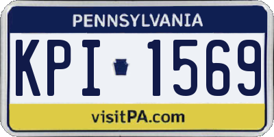 PA license plate KPI1569