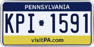 PA license plate KPI1591