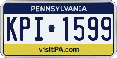 PA license plate KPI1599