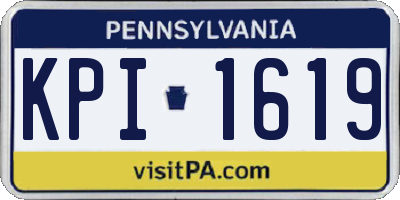 PA license plate KPI1619