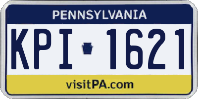 PA license plate KPI1621