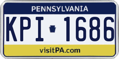 PA license plate KPI1686