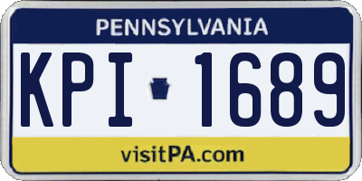 PA license plate KPI1689