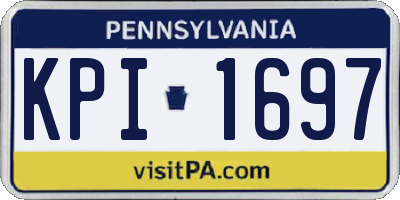 PA license plate KPI1697