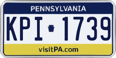PA license plate KPI1739