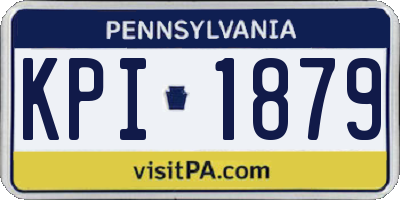 PA license plate KPI1879